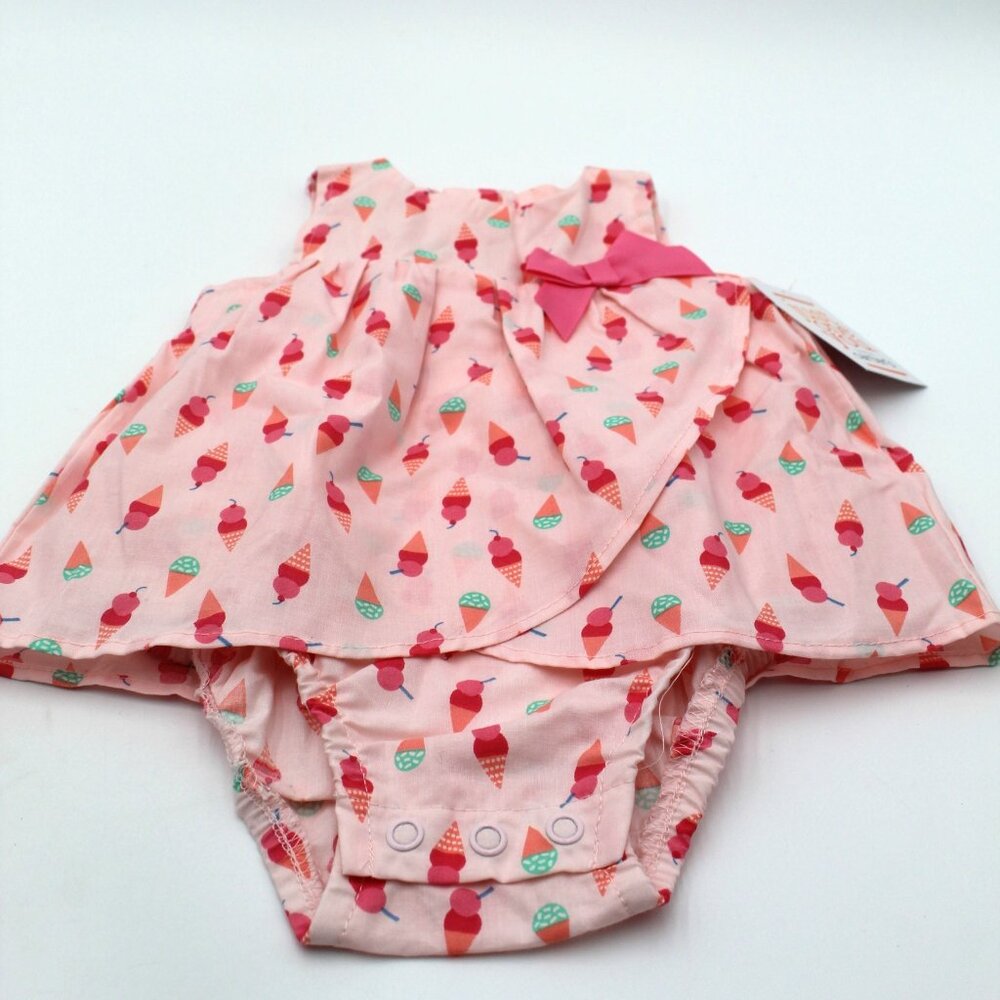 Carter's Just One You Baby Girls One Piece Romper Ice Cream Cones 3 Months NWT